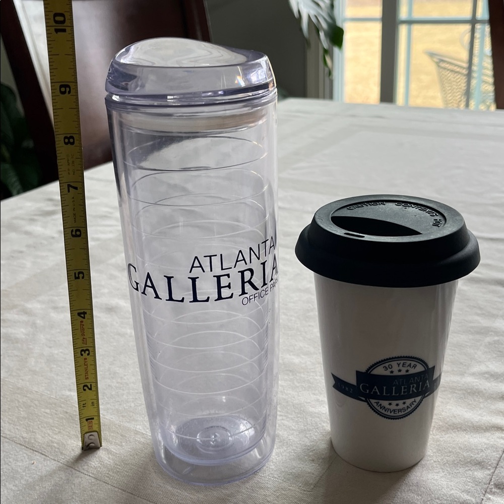 Atlanta Galleria  Travel Tumbler and  Ceramic Mug With Black Silicone Lid Set - Picture 2 of 4